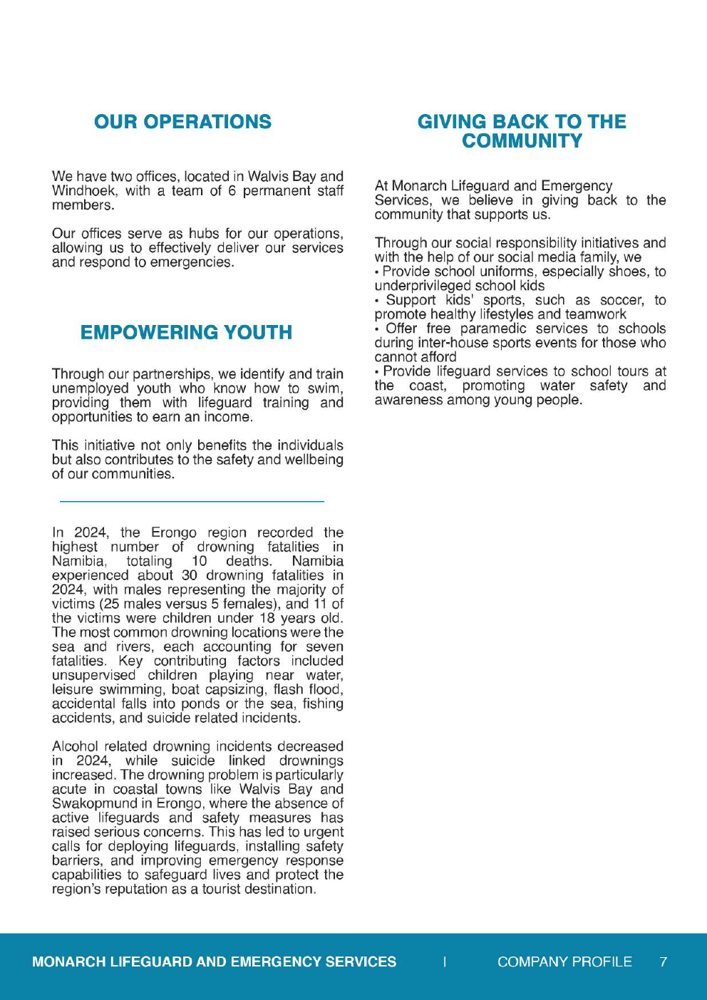 Monarch community and youth initiatives